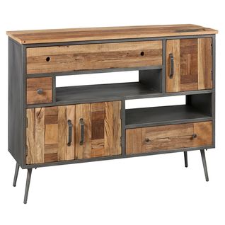 Meuble De Rangement 3 Portes 3 Tiroirs - Leonard