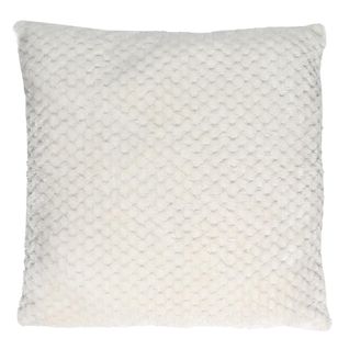 Coussin Blanc Nid D'abeille 40x40cm - Mivon