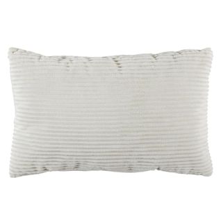 Coussin Rectangulaire Flanelle Côtelée 30x50cm, Doux Et Lavable En Machine - Wilus