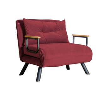 Fauteuil Convertible Bordeaux - Coussin Assorti Modi