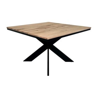 Table Carrée Extensible En Chêne Blanc 120 Cm Palerme