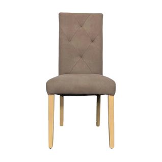 Chaise Salle à Manger Taupe Capitonnée Manoir