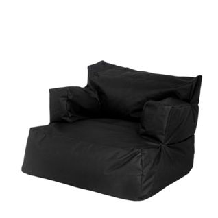 Pouf XXL Extérieur Avec Accoudoirs - Noir Arta