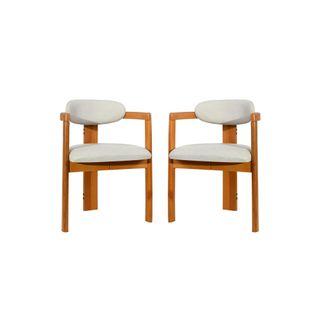 Chaise Design Écrue - Dossier Minimaliste (lot De 2) Boma