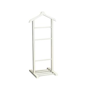 Valet De Chambre Blanc Avec Plateau Vide-poches Sitia