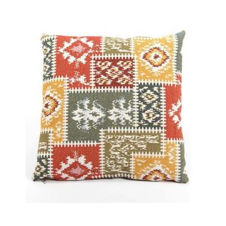 Coussin Ethnique – Motif Patchwork Multicolore Izmir