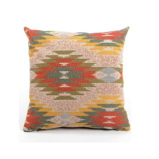 Coussin Bohème Multicolore – Motif Kilim, Fond Beige Izmir