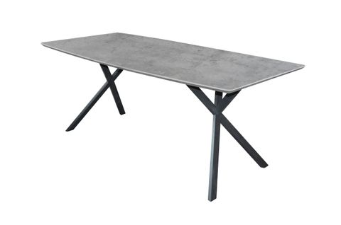 Table à Manger Contemporaine Effet Béton 160 Cm Helsinki