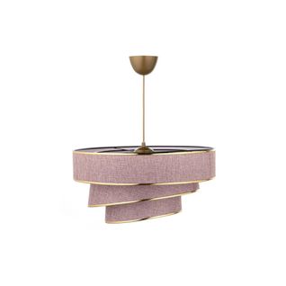 Suspension Moderne Couleur Blush – Abat-jour Triple Zurich