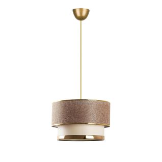 Suspension Moderne En Tissu - Abat-jour Bicolore Zurich