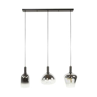 Suspension En Verre Fumé – 3 Formes Nova