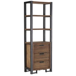 Etagère En Teck Naturel 3 Tiroirs 3 Niches Canada