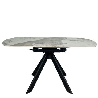 Table Céramique Extensible - Pied Central 150 Cm Lombardie