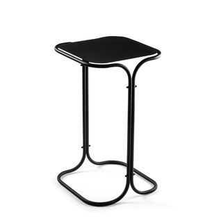 Petite Table D'appoint Noire Carrée - Finition Mate Jena