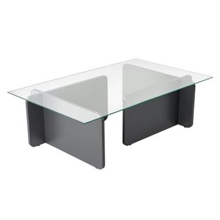 Table Basse Verre Déstructurée – Base Gris Anthracite Salta