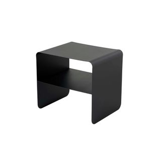 Chevet Design Métal Noir – 2 Plateaux Sfax