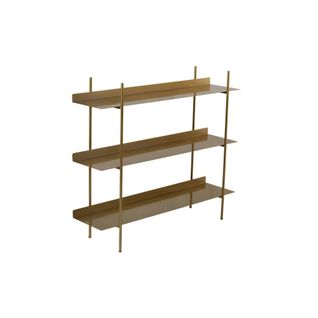 Étagère Métal 3 niveaux Finition Dorée – Esprit Loft Sfax