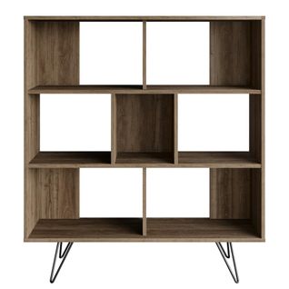 Bibliothèque Murale Moderne Sur Pieds - Effet Pin Jena