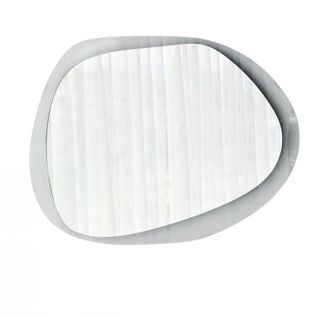 Miroir Design Organique - Cadre Verre Transparent 75 Cm Cody