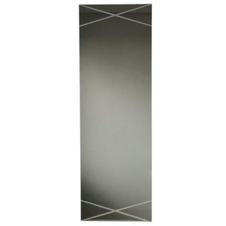 Miroir Rectangulaire Mural Avec Décor Croisé 105 Cm Cody