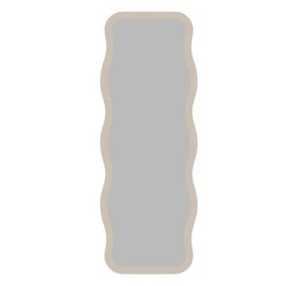 Miroir Plein Pied Tendance Beige, Motif Vague 160 Cm Cody
