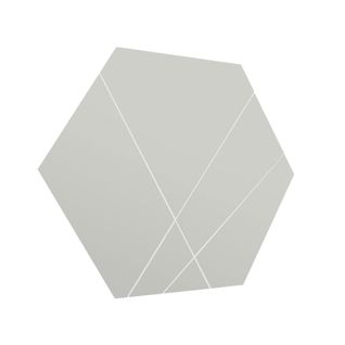 Miroir Mural Design Hexagonal - Lignes Décoratives 70 Cm Cody