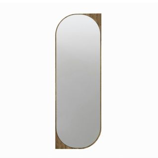 Miroir Mural Plein Pied Effet Noyer - Forme Capsule 152 Cm Cody