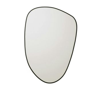 Miroir Design Organique Bord Noir 91 Cm, Forme Fluide Cody