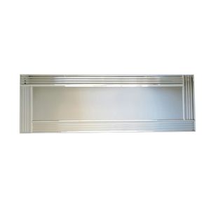 Miroir Horizontal Moderne Chic - Cadre Strié 120 Cm Cody