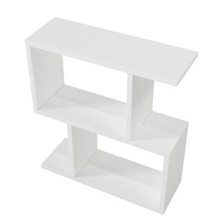 Bout De Canapé Blanc Design Avec Étagères Marfa