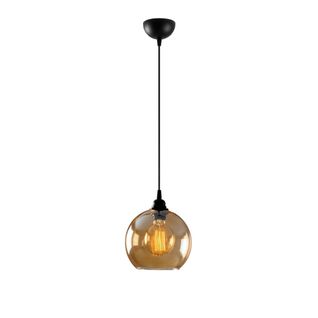 Suspension En Verre Doré Forme Globe Ø20 Cm Sivas