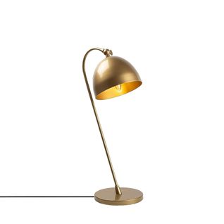 Lampe De Chevet Vintage Cuivrée, Abat-jour Rond Orientable Sile