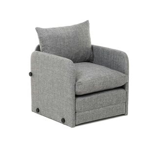 Fauteuil Convertible Gris Lin 1 Place Couchage 200 Cm Oruro