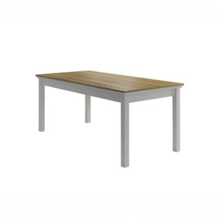Table à Manger Rectangulaire Moderne Pieds Gris 180 Cm Arola