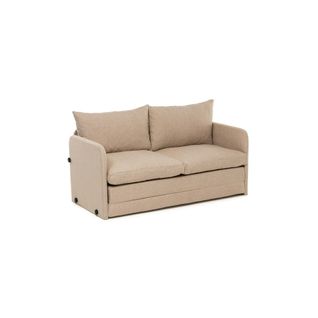 Canapé-lit En Lin Beige, 2 Personnes 140 Cm Oruro