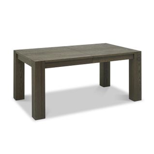 Table à Manger Extensible En Bois De Chêne Fumé 180-235 Cm Allen
