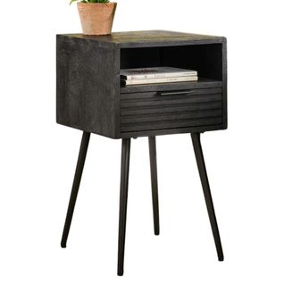 Chevet Noir 1 Tiroir 1 Niche Lucknow