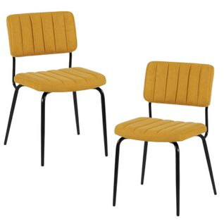 Chaise Vintage Moutarde Fairlie (lot De 2)