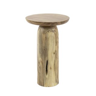 Table D’appoint Bois – Plateau Sculpté, 55 Cm Melbourne