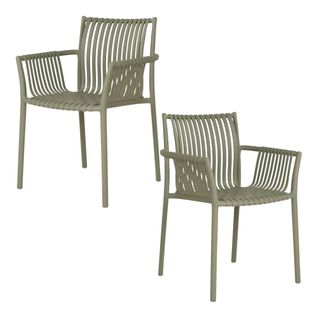 Chaise De Jardin Verte (lot De 4) Mendoza