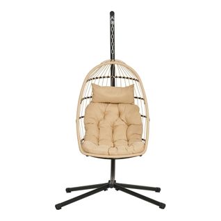 Fauteuil Suspendu Beige En Résine Tressée South Beach