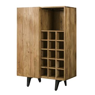 Meuble Bar En Bois D'acacia 1 Rangement Fermé Melbourne