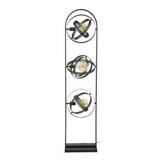 Lampadaire Salon 3 Anneaux Métalliques Tribeca
