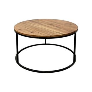 Table Basse Ronde Diamètre 90 Cm En Chêne Huilé Palerme