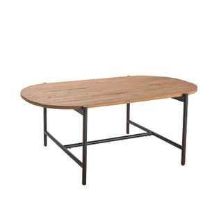 Table De Repas Teck Recyclé Bords Arrondis 240 Cm Trani