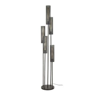 Lampadaire Contemporain Grillagé 5 Abat-jour Ralf