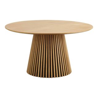 Table Ronde En Chêne Clair Avec Piètement Baguette Ø140 Cm Amsterdam