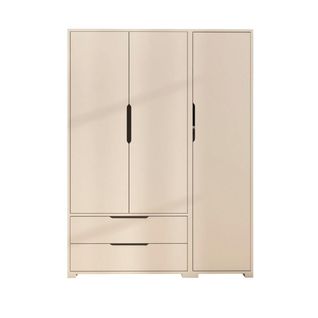 Armoire Penderie Blanche 3 Portes 2 Tiroirs Byron