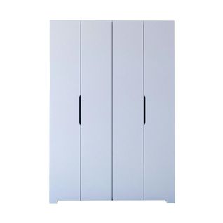 Dressing Double Blanc 4 Portes 2 Penderies 120 Cm Byron