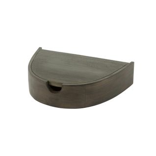 Table De Nuit Murale Bois Brun, Tiroir Demi-lune (x2) Nako